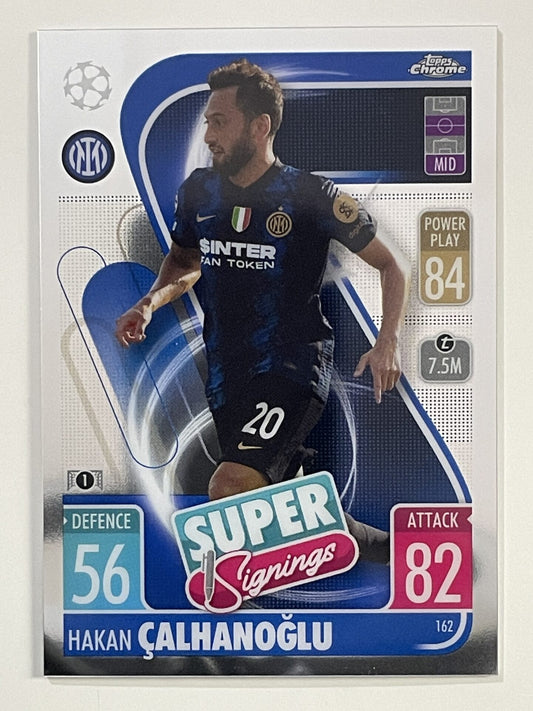 Hakan Calhanoglu Inter Milan Topps Match Attax Chrome 2021 2022 Football Card