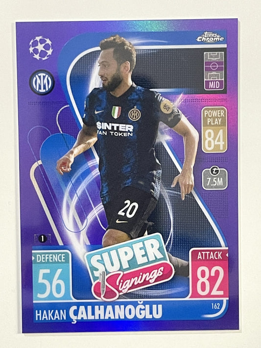Hakan Calhanoglu Purple Parallel Topps Match Attax Chrome 2021 2022