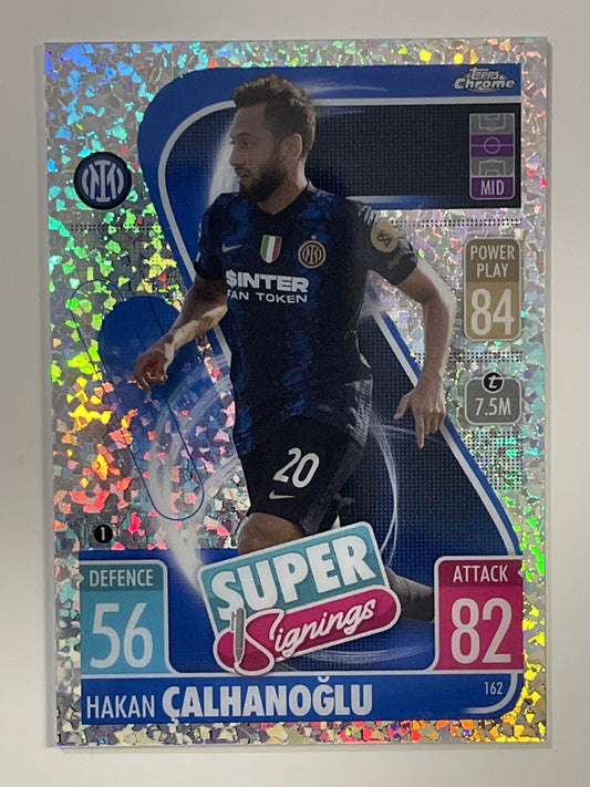 Hakan Calhanoglu Speckle Refractor Topps Match Attax Chrome 2021 2022