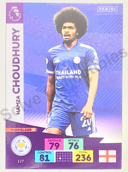 Hamza Choudhury (Leicester City) Football Card – Premier League Adrenalyn XL 2020:21