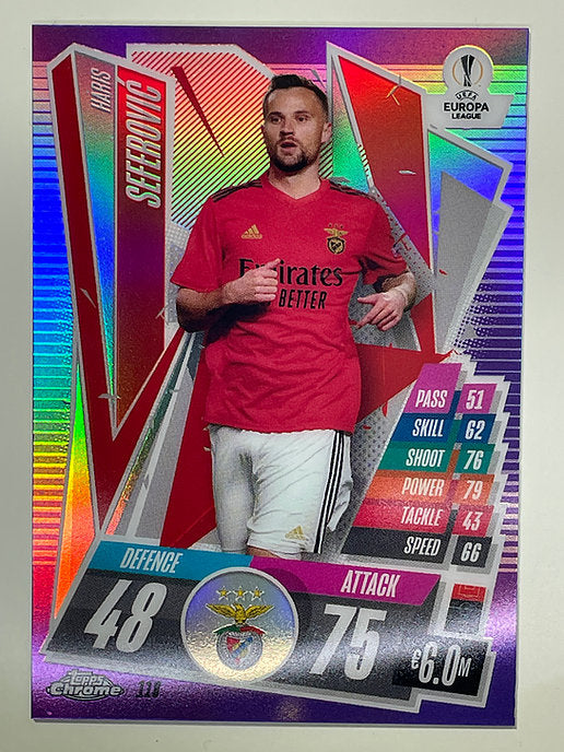 Haris Seferovic Purple Parallel 62:299 Topps Chrome Match Attax card