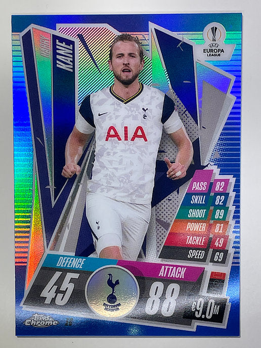 Harry Kane Blue Parallel 11:150 Topps Chrome Match Attax card Football
