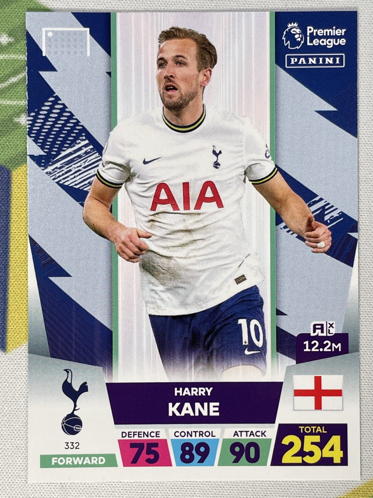 332 Harry Kane Tottenham Hotspur Base Panini Premier League Adrenalyn ...