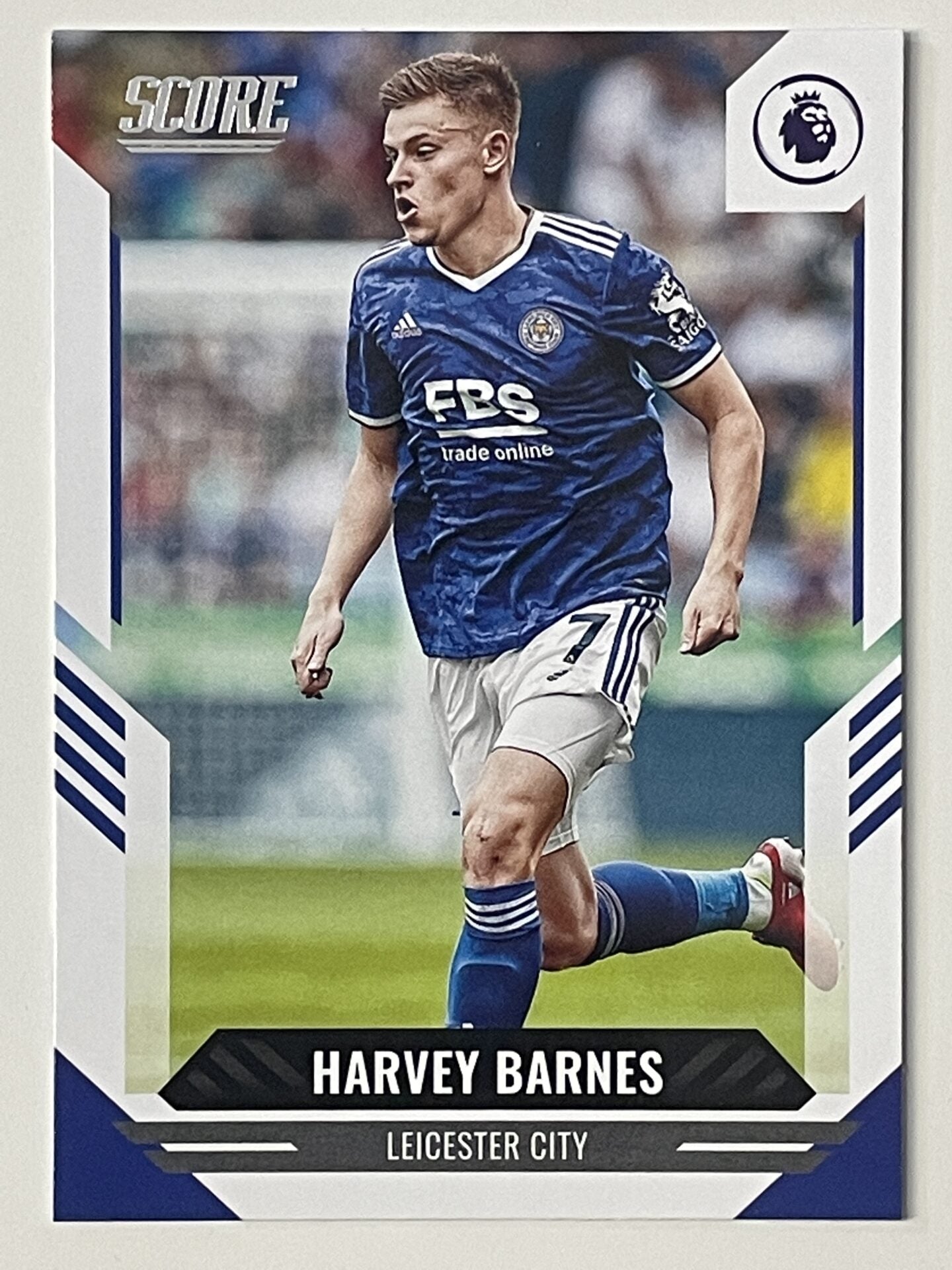 Harvey Barnes Leicester City Base Panini Premier League Score 2021 2022