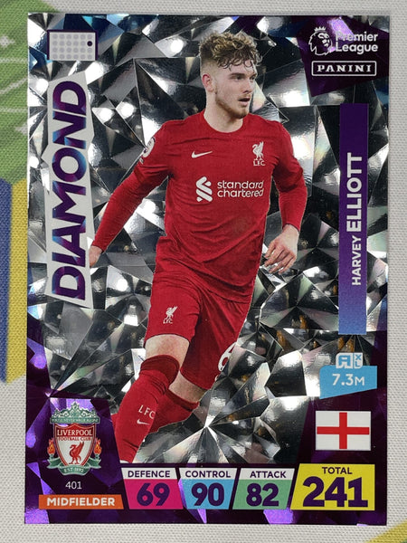 401 Harvey Elliott Liverpool Diamond Panini Premier League