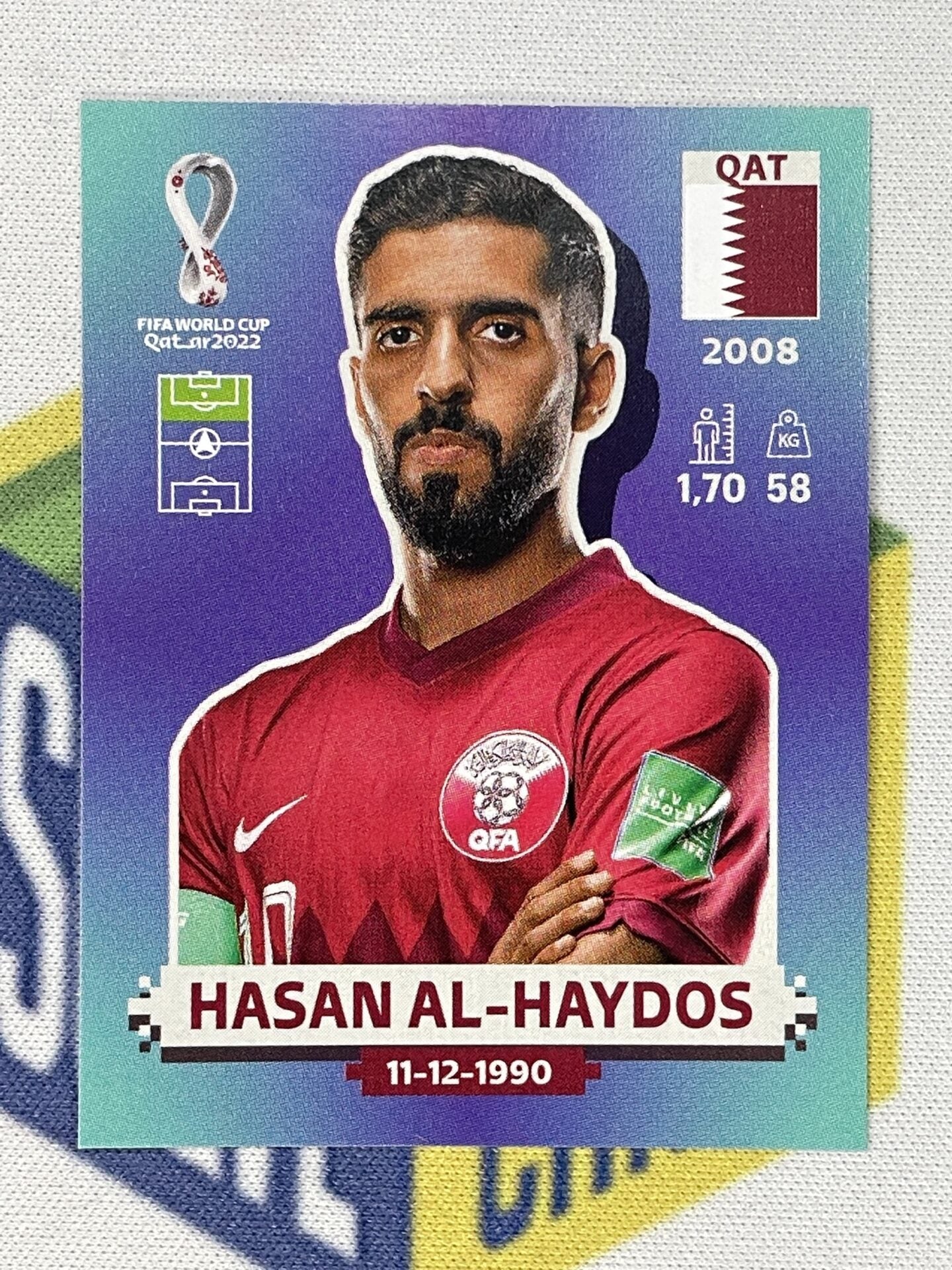 QAT18 Hasan Al-Haydos (Qatar) Panini World Cup 2022 Sticker – Solve ...