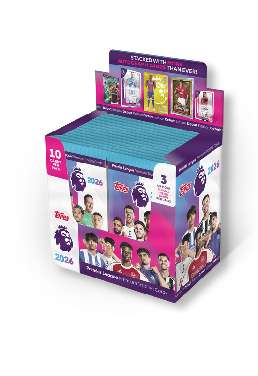 Topps Premier League 2026 Full Box – 28 Packs