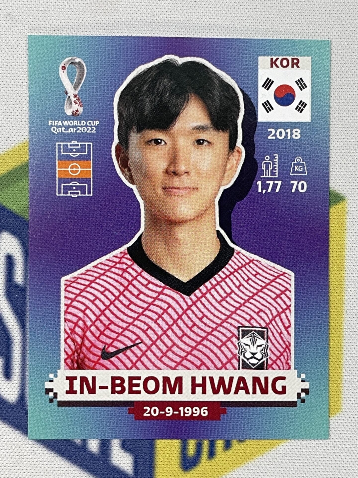 KOR11 In beom Hwang South Korea Panini World Cup 2022 Sticker Solve kor11-in-beom-hwang-south-korea-panini-world-cup-2022-sticker-solve