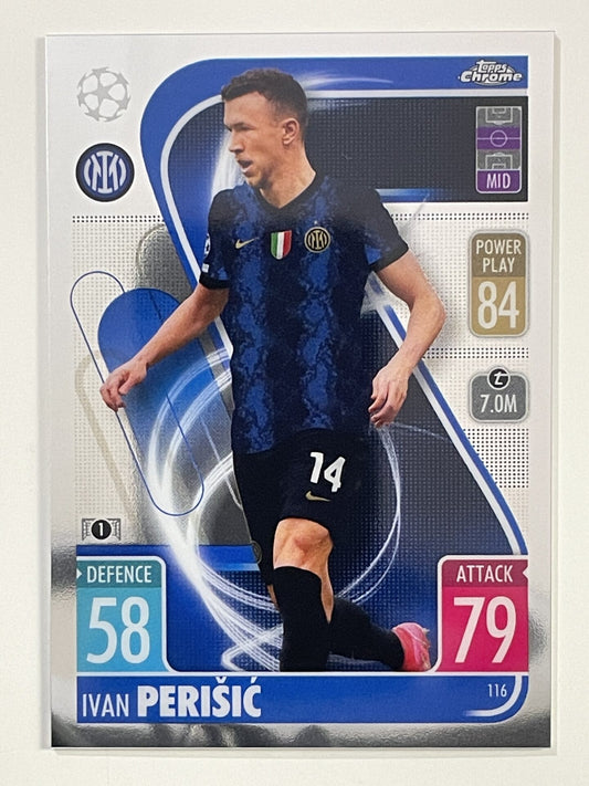 Ivan Perisic Inter Milan Topps Match Attax Chrome 2021 2022 Football Card