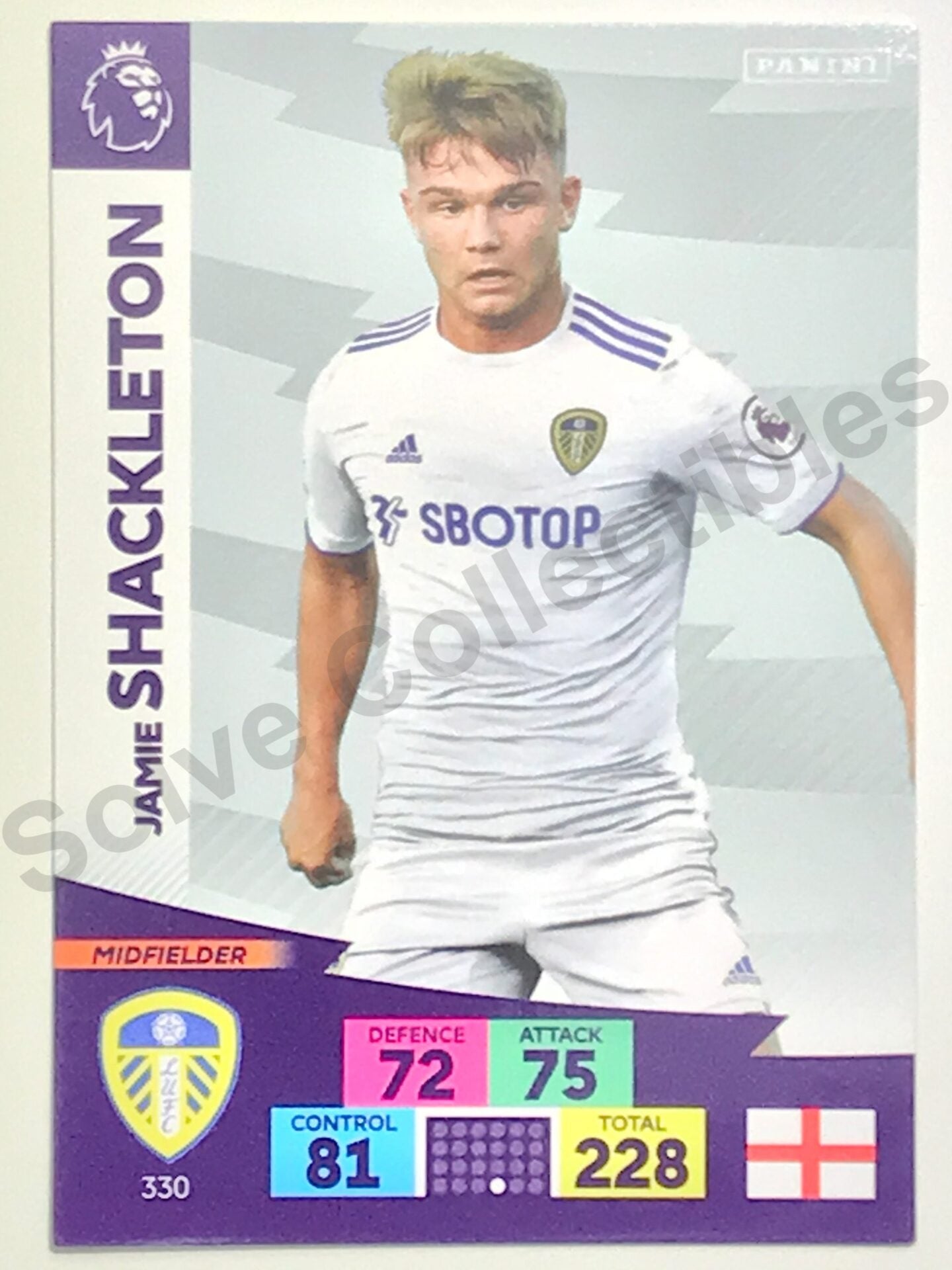 330 Jamie Shackleton (Leeds United) Premier League Adrenalyn XL 2020/2 ...
