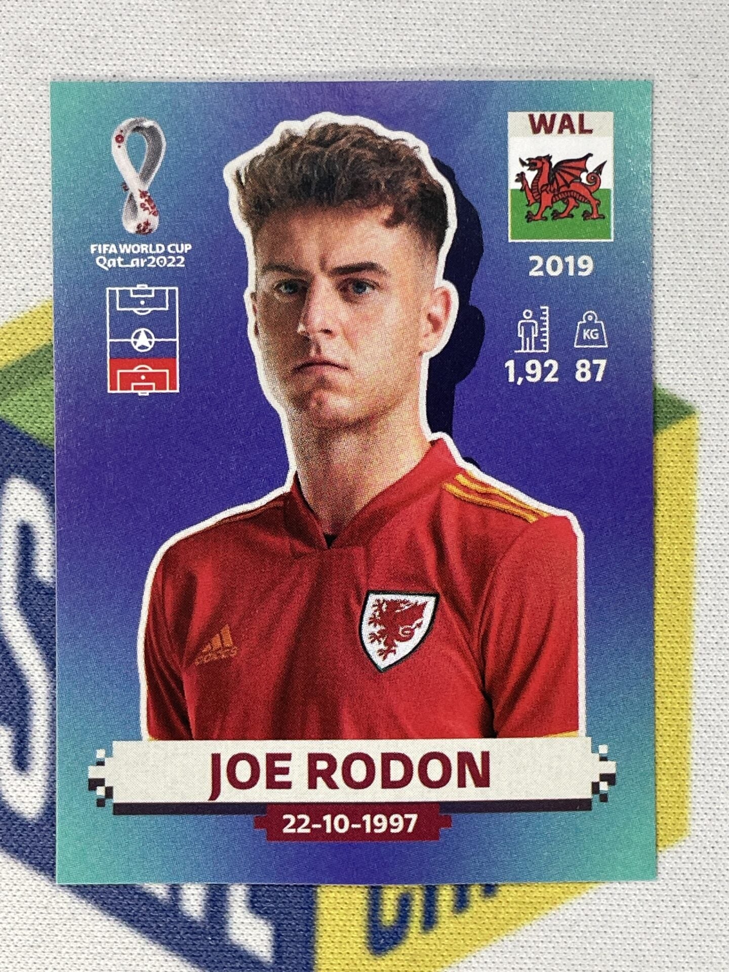 Joe Rauth Stickers WAL10 Joe Rodon (Wales) Panini World Cup 2022 Sticker β Solve Collectibles