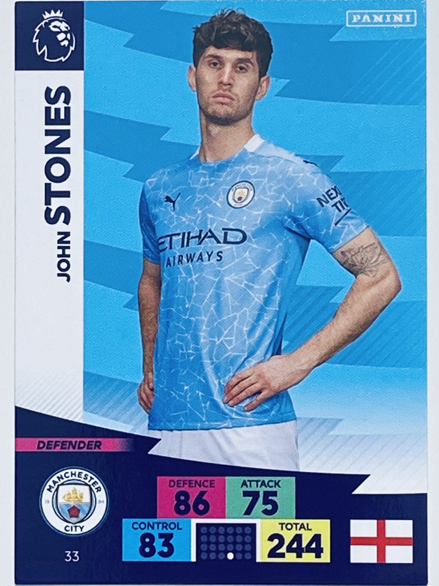 John Stones (Manchester City) – Premier League Adrenalyn XL 2020:21