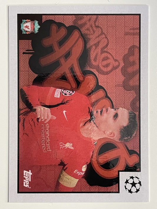Jordan Henderson Liverpool Graphic Topps Merlin Heritage 97 UEFA Champions League Card