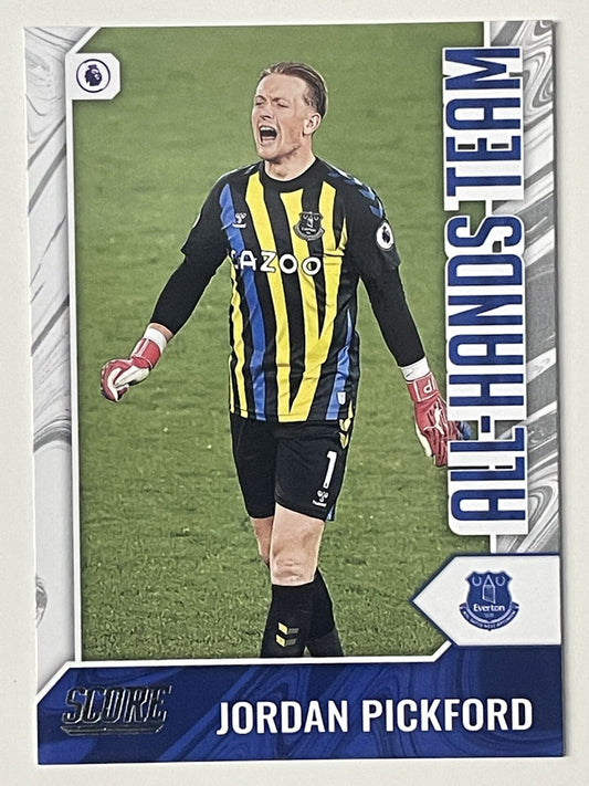 Jordan Pickford Everton All-Hands Team Panini Premier League Score 2021 2022