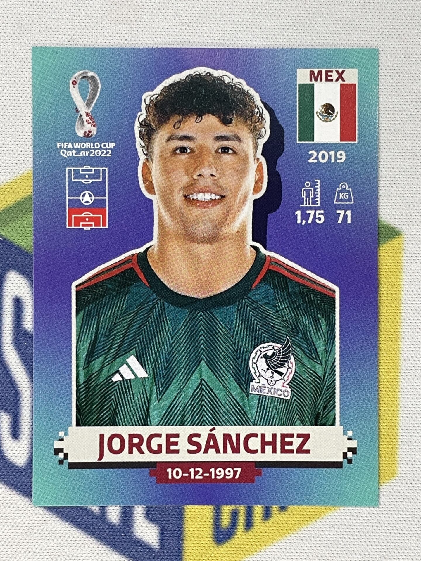 Sanchez Stickers MEX10 Jorge Sánchez (Mexico) Panini World Cup 2022 Sticker – Solve ...