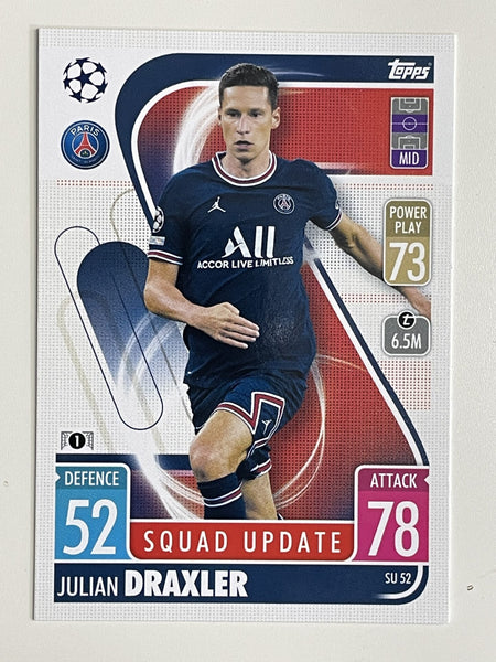 SU52 Julian Draxler PSG Base Topps Match Attax Extra 2021/22 Card