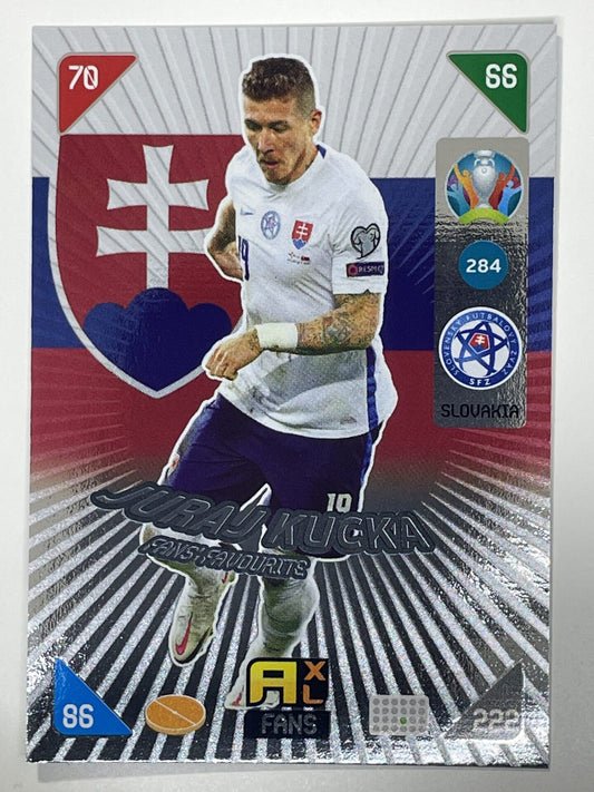 Juraj Kucka Fans Favourties (Slovakia) Football Card – Euro 2020 Adrenalyn XL