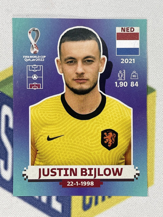 Justin Bijlow Netherlands Panini World Cup 2022 Qatar Stickers