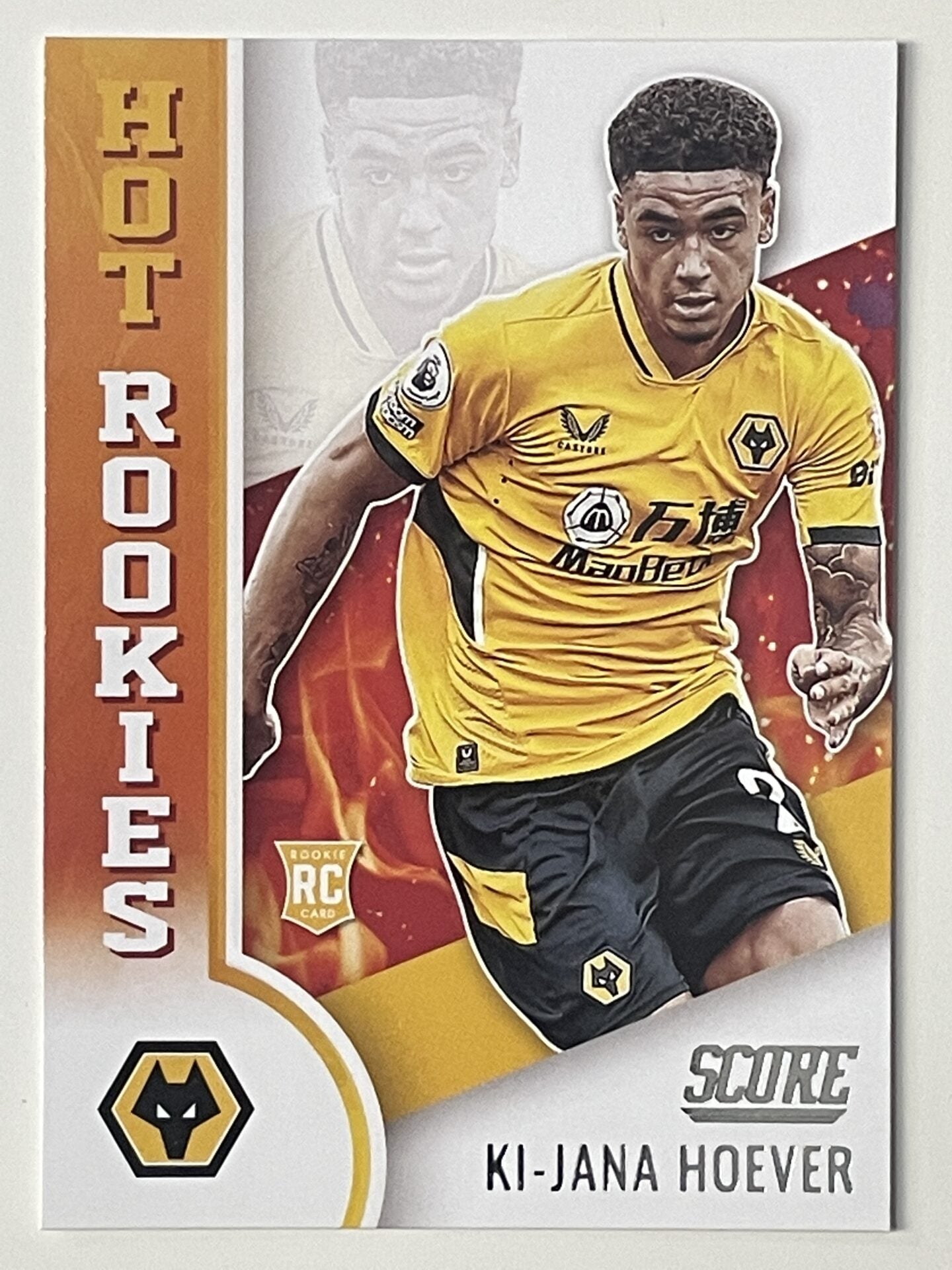 Panini Wolves Hot Rookies 10 Ki-Jana Hoever Wolves Panini Premier League Score 2021 ...