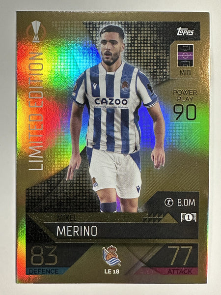 MATCH ATTAX 2022/23 22/23 MIKEL MERINO LIMITED EDITION NO
