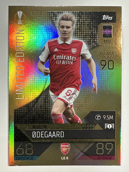 LE6 Martin Ødegaard Limited Edition (Arsenal) Topps Match Attax