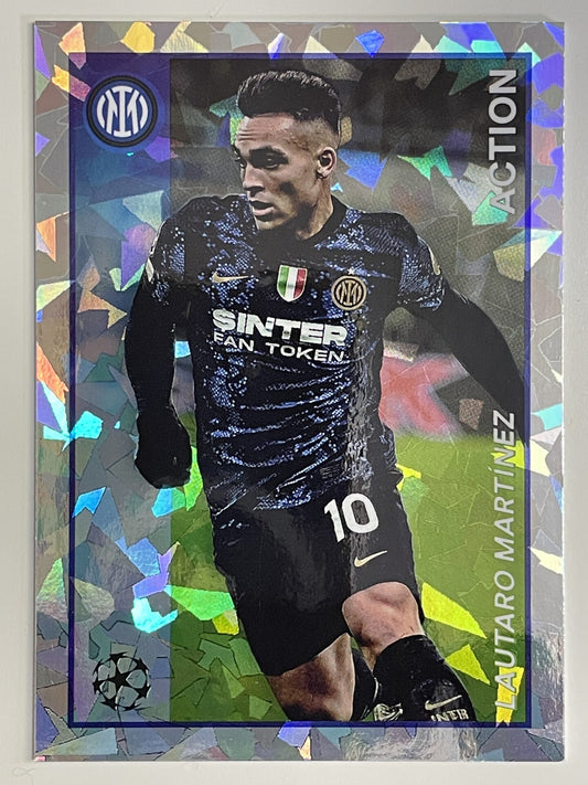 Lautaro Martinez Inter Milan Action Topps Merlin Heritage 97 UEFA Champions League Card