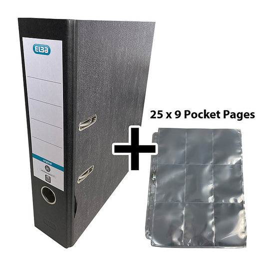 Lever Arch File + 25 x Ultra Pro 9 Pocket Page