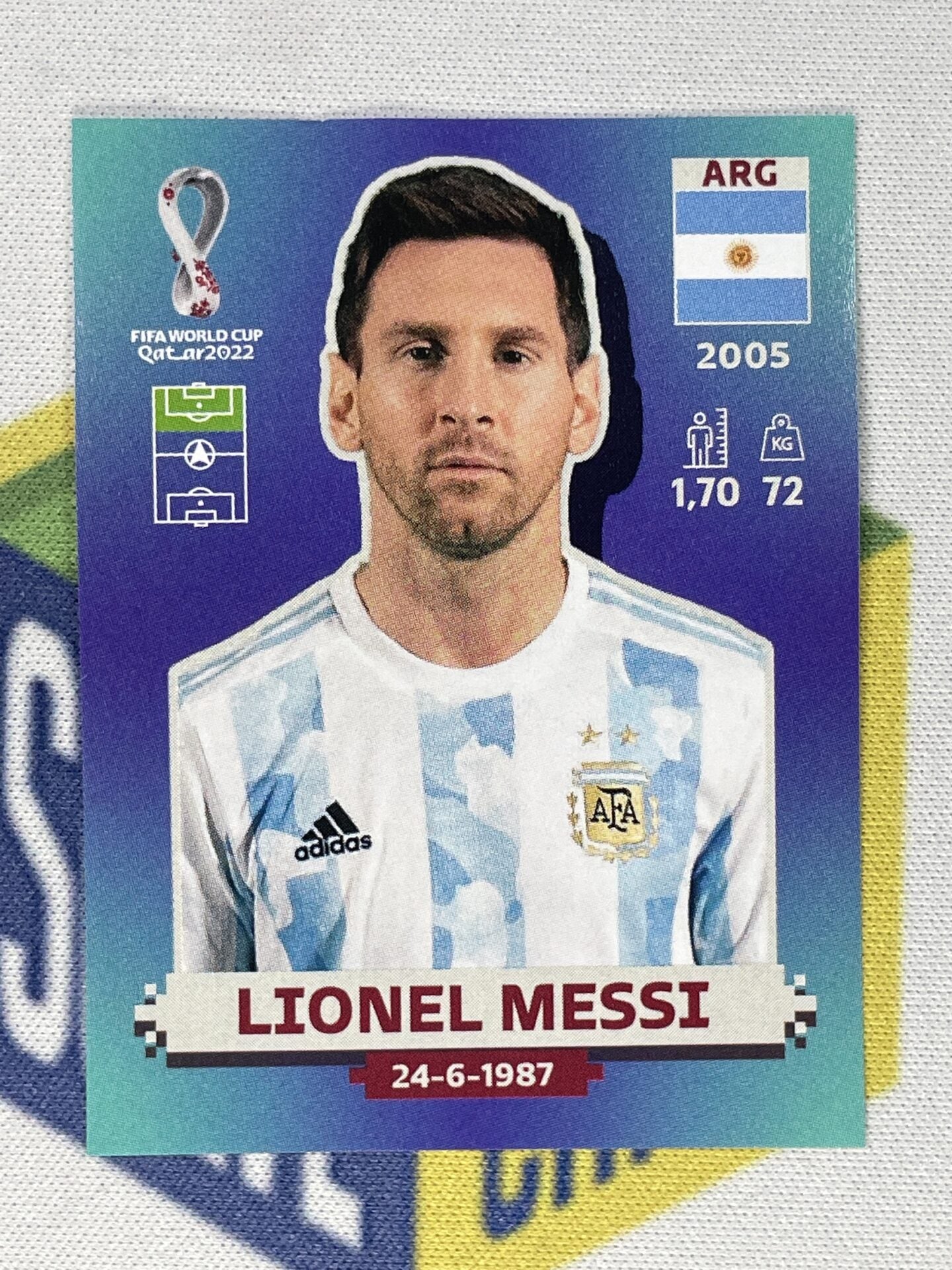 ARG20 Lionel Messi (Argentina) Panini World Cup 2022 Sticker – Solve ...