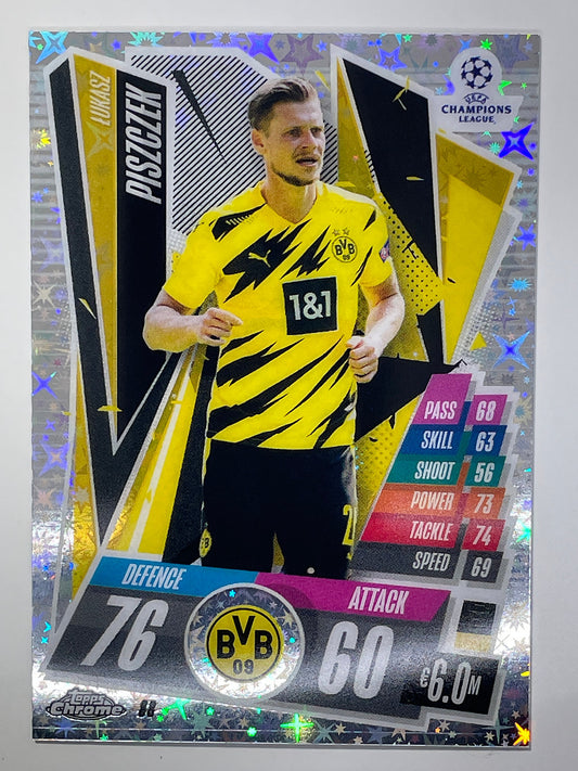 Lucasz Piszczek Xfractor Topps Chrome Match Attax card Football