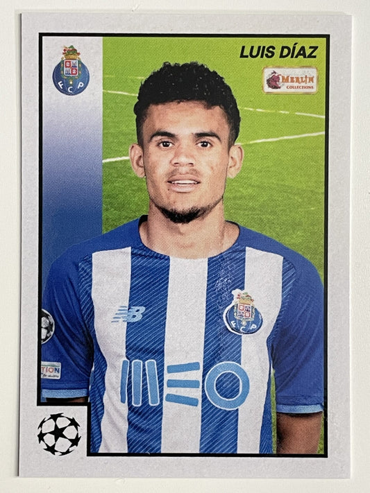 Luis Diaz Porto Base Topps Merlin Heritage 97 UEFA Champions League Card