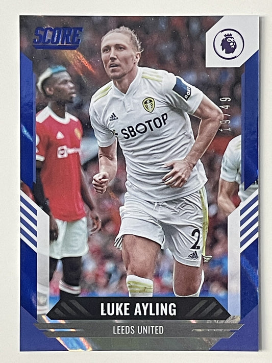 Luke Ayling Leeds United Base Blue Lava Parallel Panini Premier League Score 2021 2022