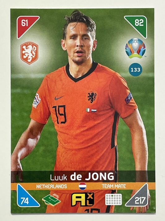 Luuk De Jong Team Mates (Netherlands) Football Card – Euro 2020 Adrenalyn XL