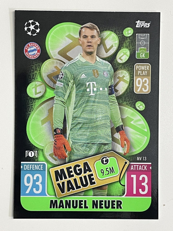 MV13 Manuel Neuer Bayern Munich Mega Value Topps Match Attax Extra 202 ...