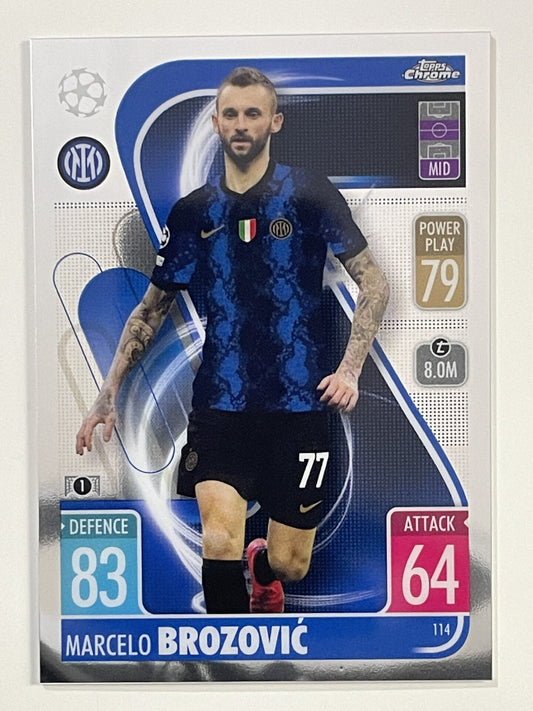 Marcelo Brozovic Inter Milan Topps Match Attax Chrome 2021 2022 Football Card