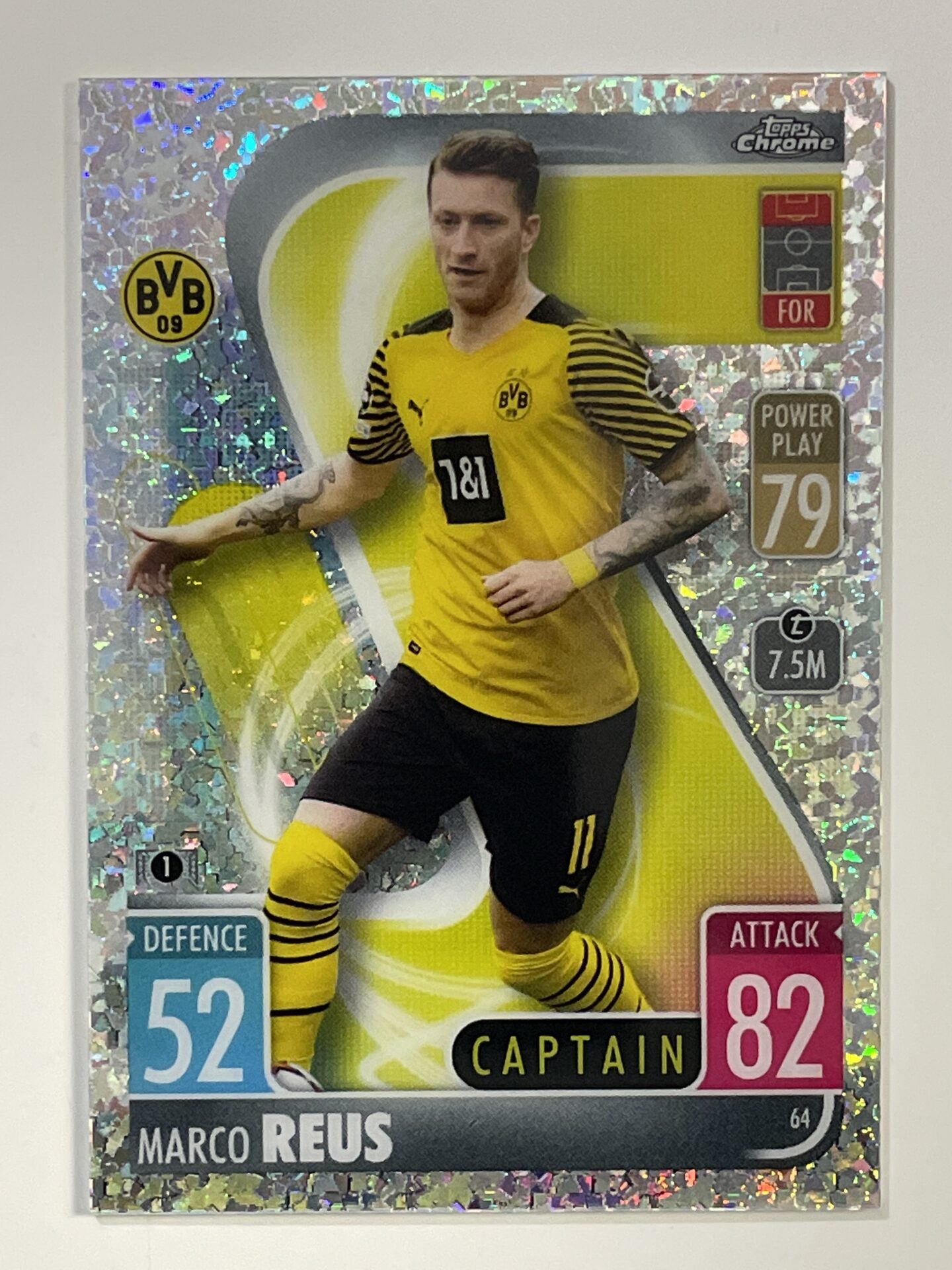 Marco Reus Speckle Refractor Topps Match Attax Chrome 2021 2022
