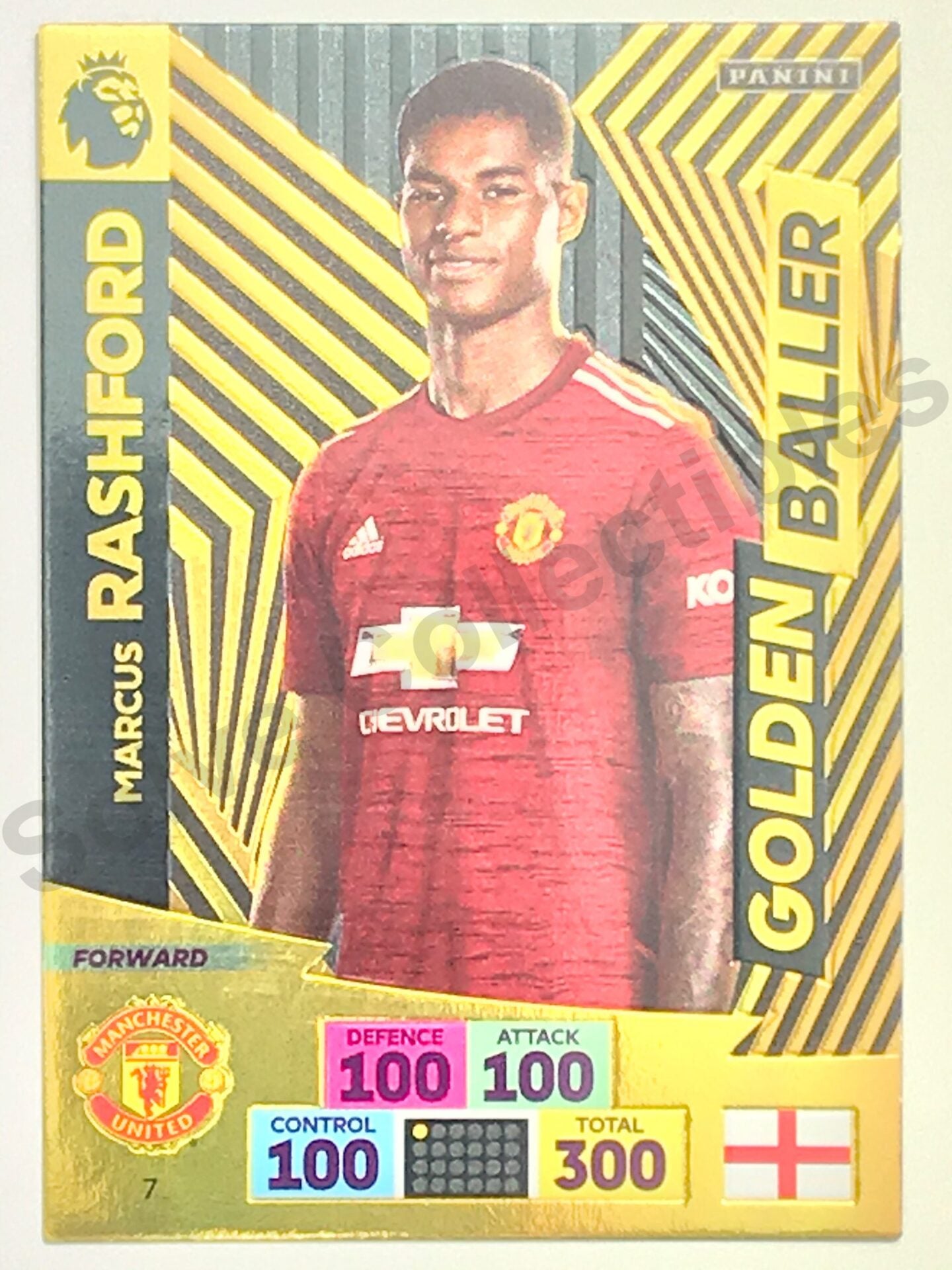 Marcus Rashford (Manchester United) – Golden Baller Football Card – Premier League Adrenalyn XL 2020:21