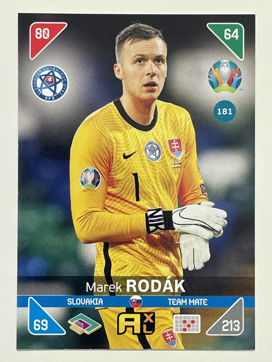 Marek Rodak Team Mates (Slovakia) Football Card – Euro 2020 Adrenalyn XL