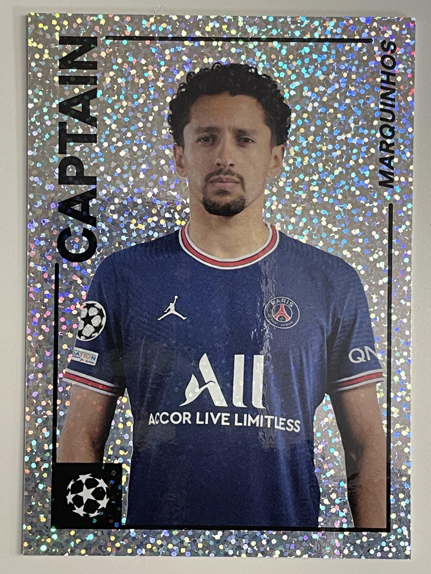 Marquinhos PSG Captain Topps Merlin Heritage 97 UEFA Champions League Card
