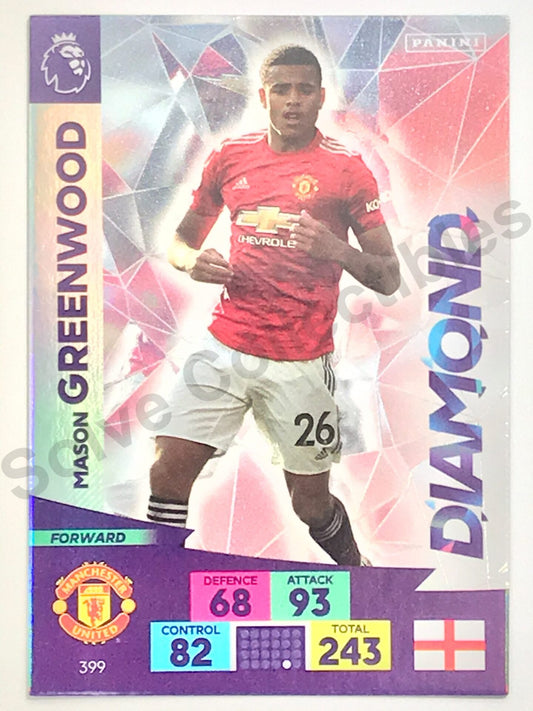Mason Greenwood (Manchester United) – Diamond Football Card – Premier League Adrenalyn XL 2020:21