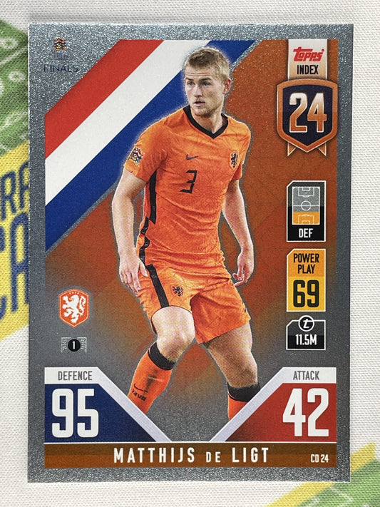 Matthijs De Ligt Netherlands Topps Match Attax 101 Road to Nations League 2022 Card