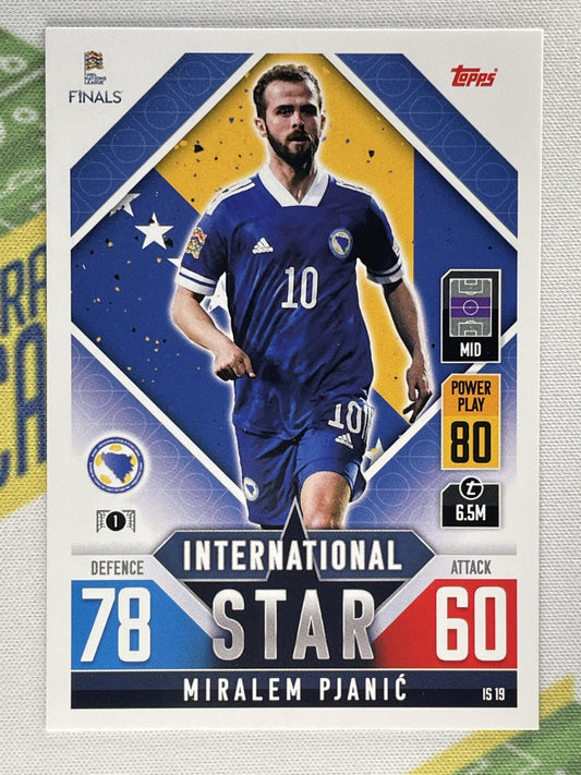 Miralem Pjanic Bosnia & Herzegovina Topps Match Attax 101 Road to Nations League 2022 Card