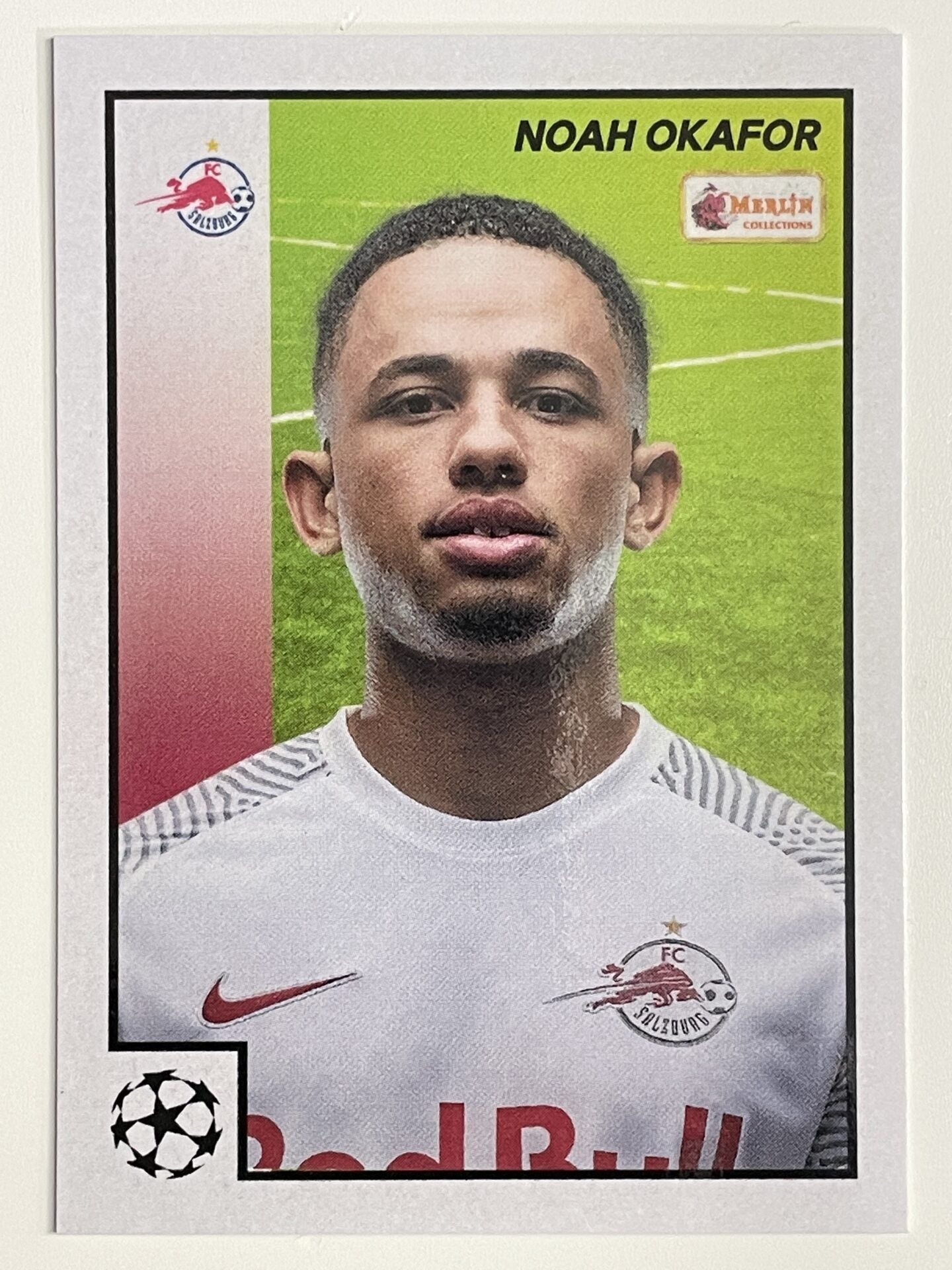 Noah Okafor FC Salzburg Base Topps Merlin Heritage 97 UEFA Champions League Card