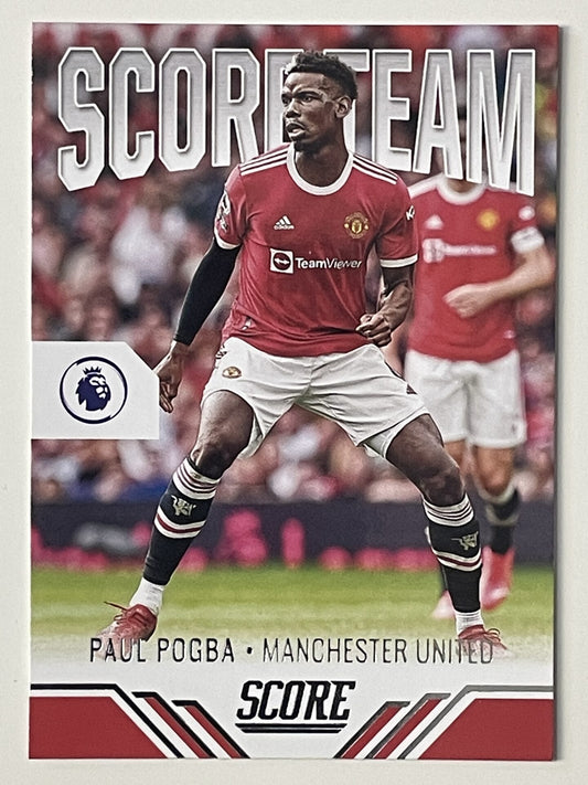 Paul Pogba Manchester United Score Team Panini Premier League Score 2021 2022