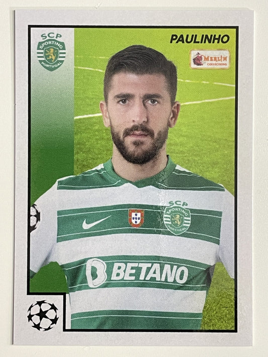 Paulinho Sporting CP Base Topps Merlin Heritage 97 UEFA Champions League Card