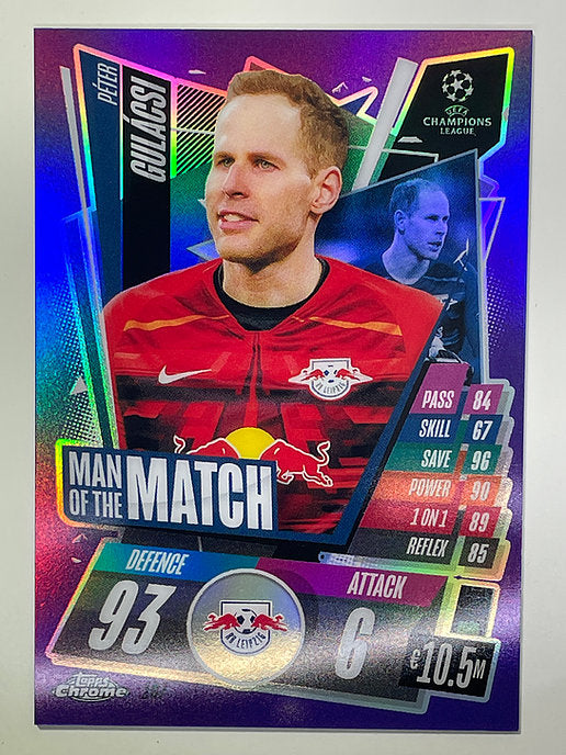 Peter Gulasci Purple Parallel 254:299 Topps Chrome Match Attax card Football