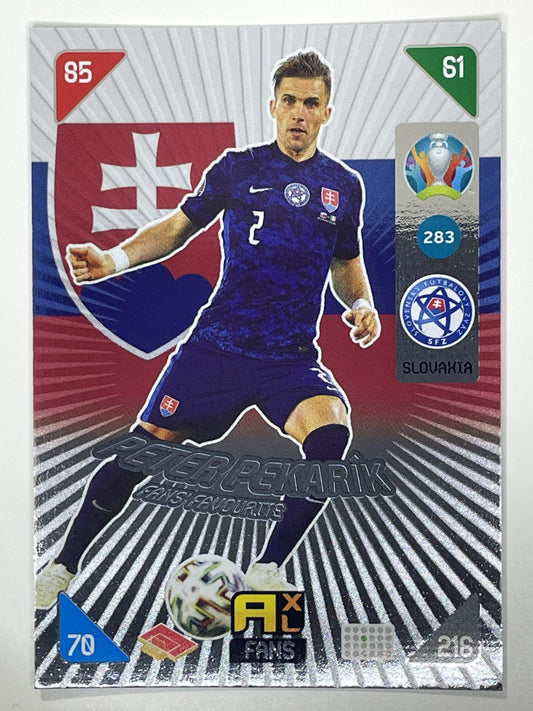 Peter Pekarik Fans Favourties (Slovakia) Football Card – Euro 2020 Adrenalyn XL