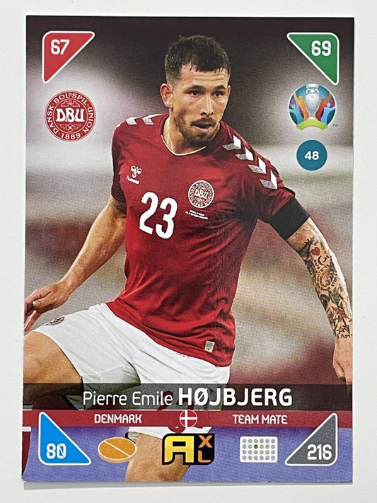 Pierre Emile Hojberg Team Mates (Denmark) Football Card – Euro 2020 Adrenalyn XL