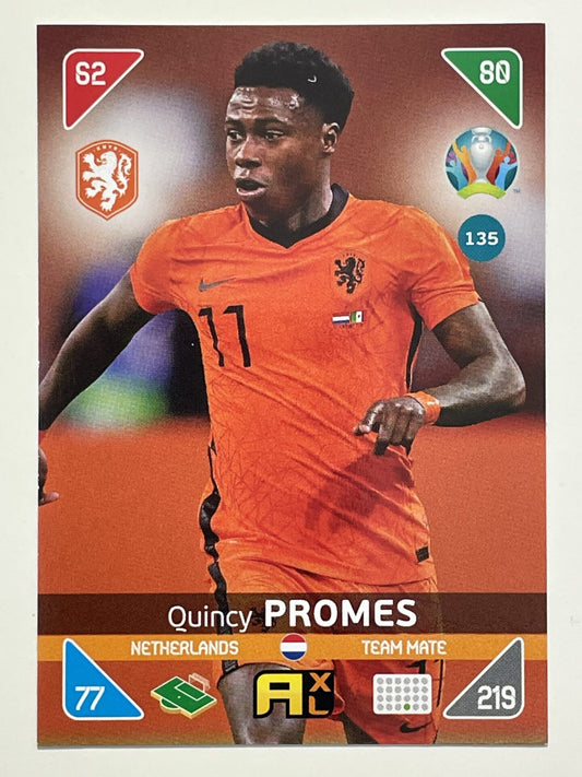 Quincy Promes Team Mates (Netherlands) Football Card – Euro 2020 Adrenalyn XL