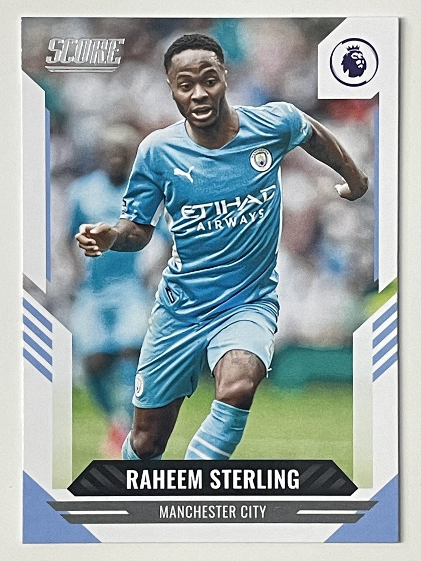 Raheem Sterling Manchester City Base Panini Premier League Score 2021 2022