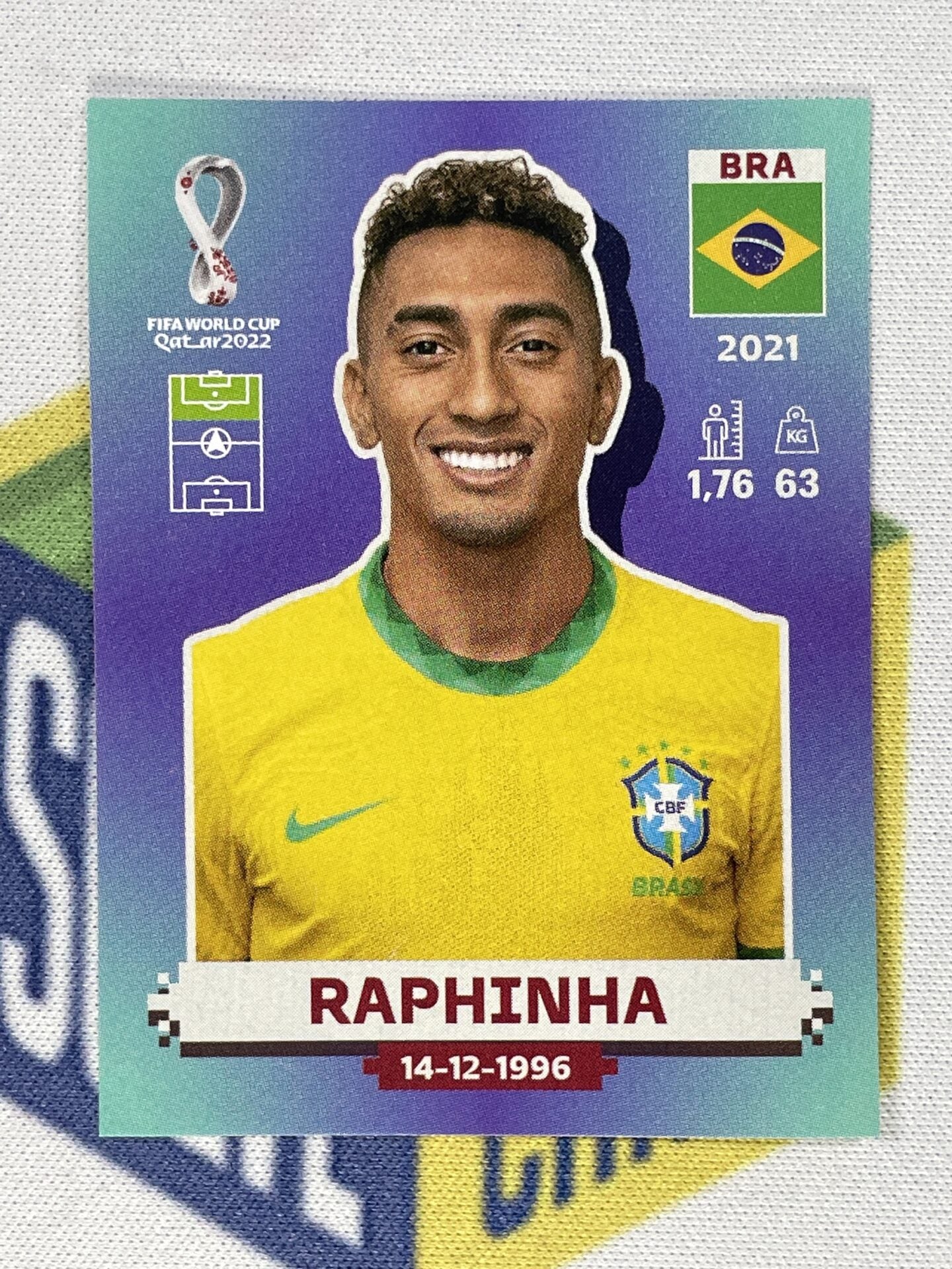 BRA18 Raphinha (Brazil) Panini World Cup 2022 Sticker – Solve Collectibles